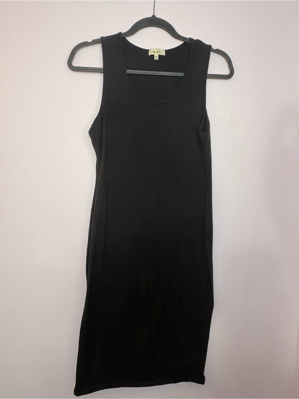 love J Black Sleeveless Scoop Neck Tank Dress